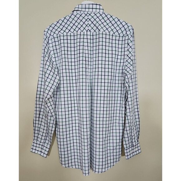 Shirt Mens S Plaid Lot of 2 Tartan Windowpane Long Sleeve Button Down Shirt Hip - Picture 2 of 16